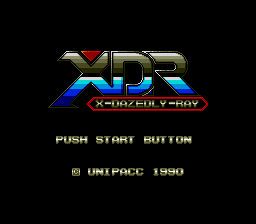 XDR - X-Dazedly-Ray (Japan) Title Screen